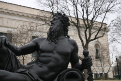 Statue outside of DIA